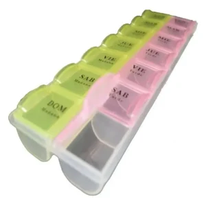 Pastillero Organizador Semanal 2 Tomas Diarias